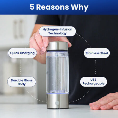 Hydrohealth Hydrogen Water Bottle image